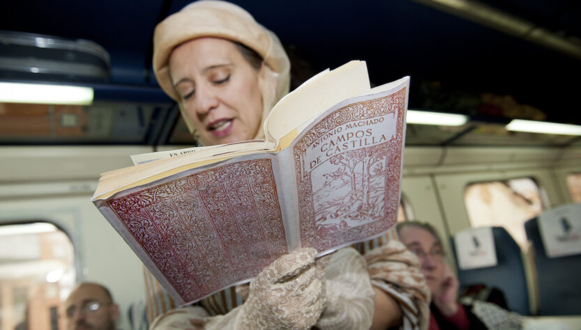 Teatralizacion Tren Campos de Castilla El viajero global