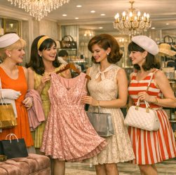 Mujeres de compras-Imagen generada con IA