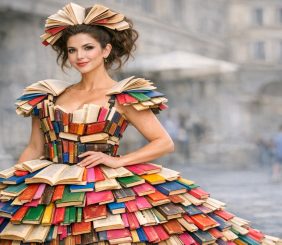 Mujer con moda libros_Copilot